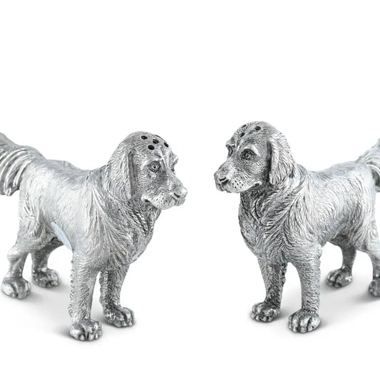 Pewter Retriever Salt and Pepper