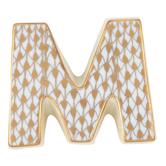 Letter M Gold