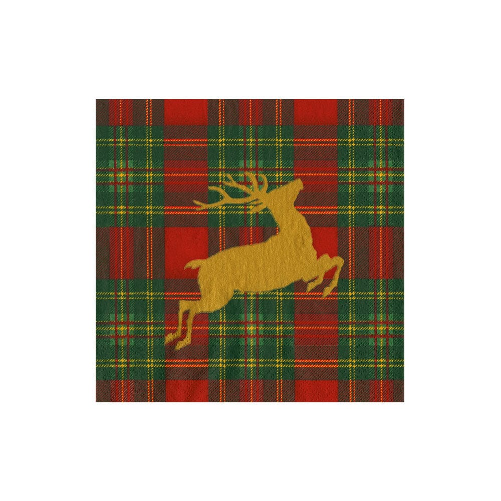 Reindeer Tartan Napkins