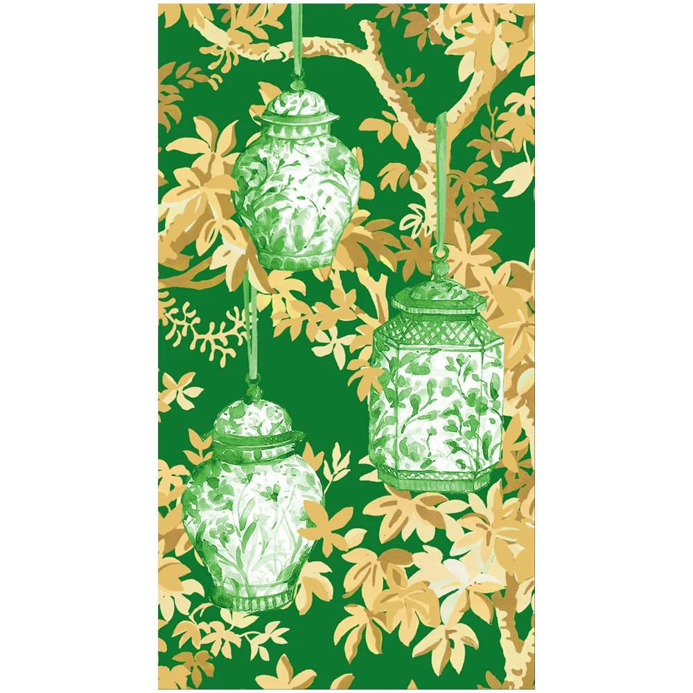 Ginger Jars Dark Green Napkins