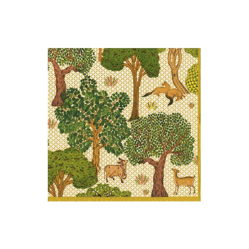 Arcadian Forest Linen Napkins