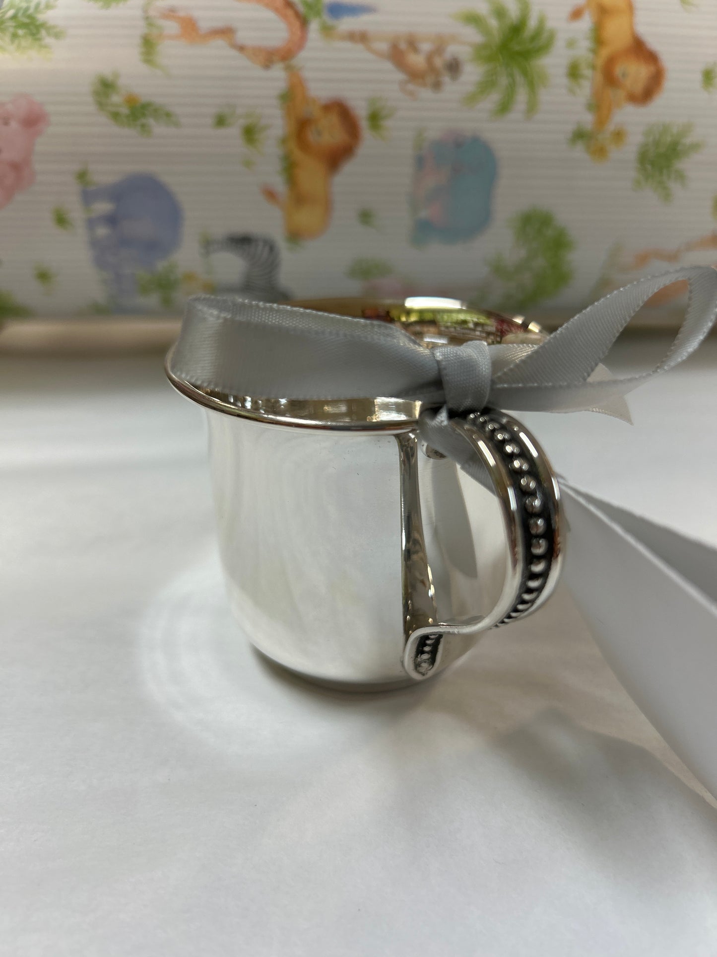 Beaded Sterling Baby Cup