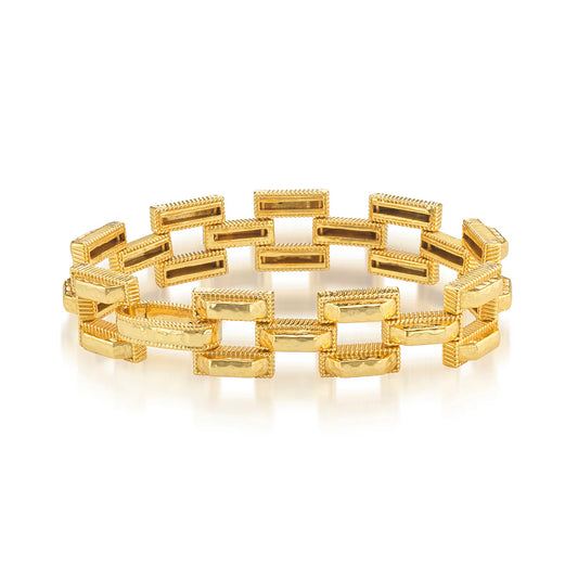 Pathway Petite Link Bracelet, 7.25" - Gold