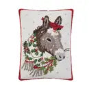 Holly Donkey Hook Pillow - Mary Lake Thompson