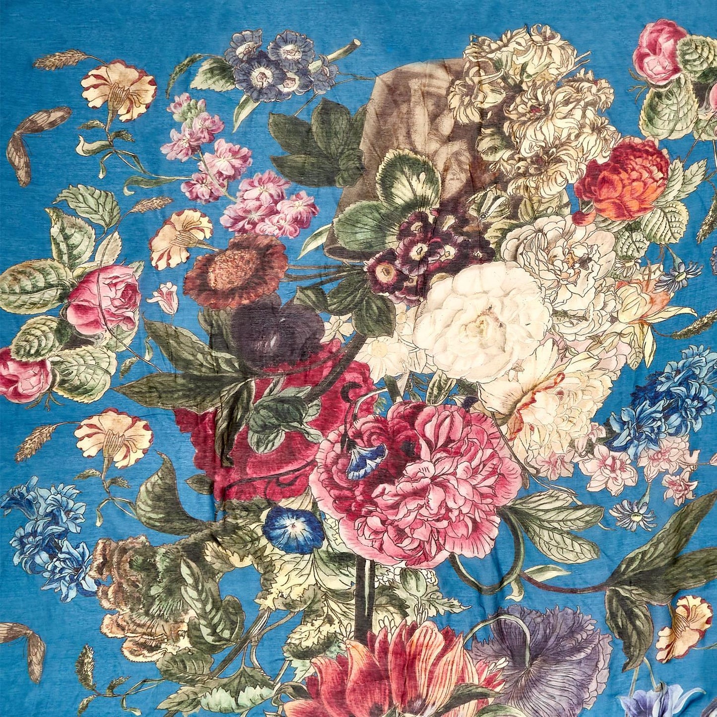 Primula Print Teal Scarf