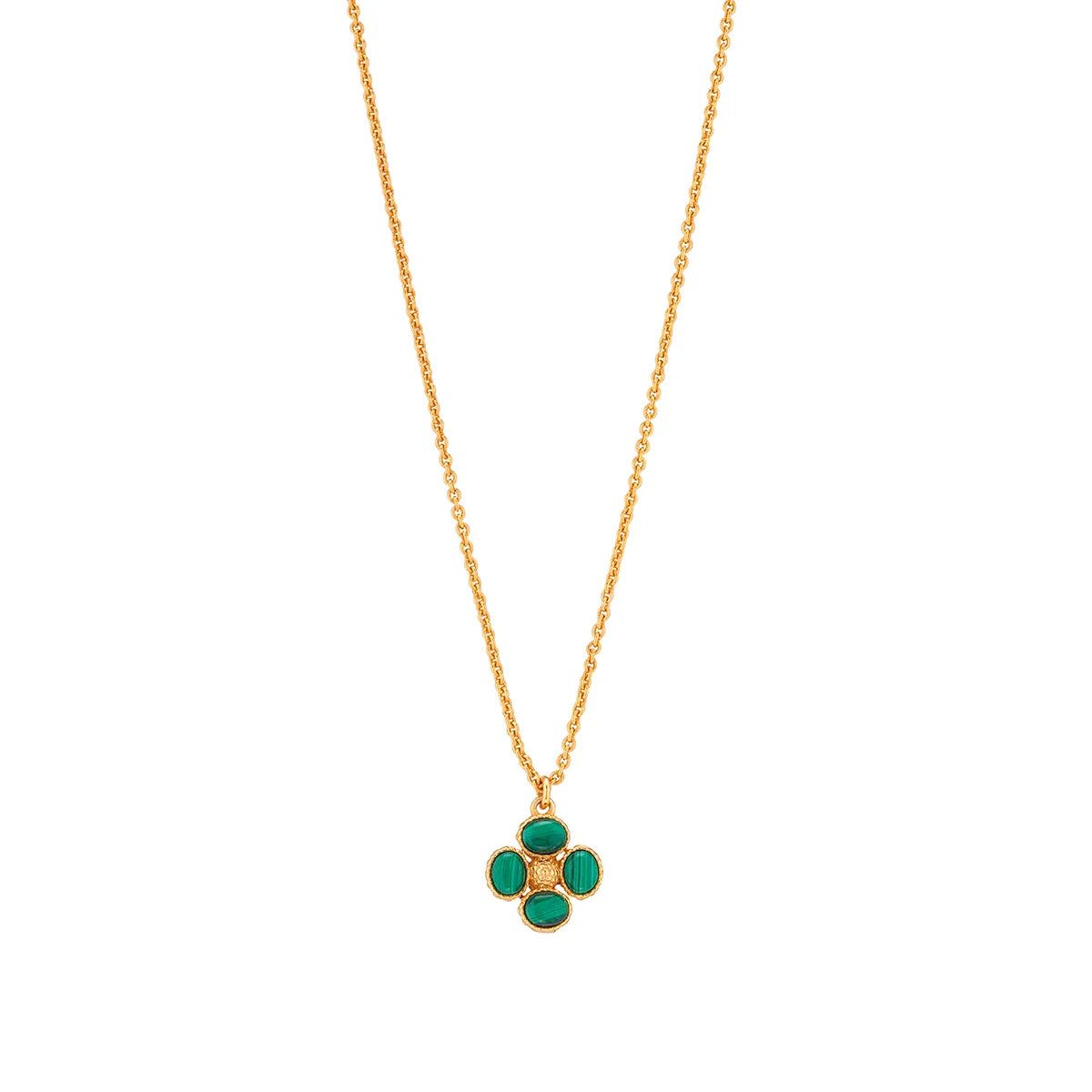 Berry Clover Double Sided Charm Necklace, 16"+2"