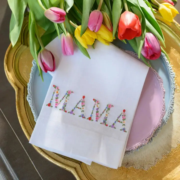 Floral Mama Linen Towel