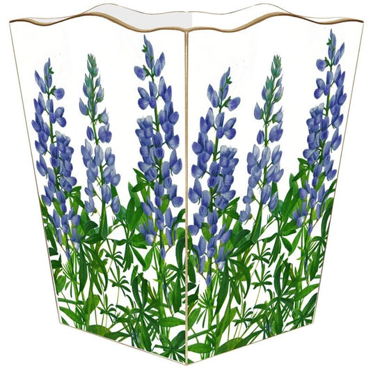 Blue Bonnets Wastepaper Basket