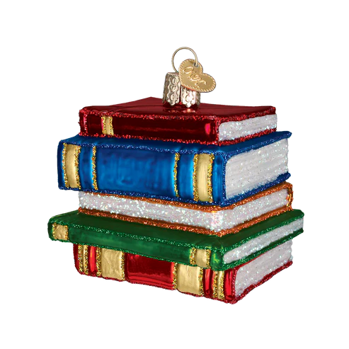 Stack Of Books Ornament