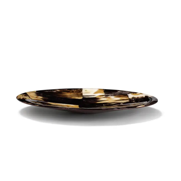 Horn Veneer Round Centerpiece