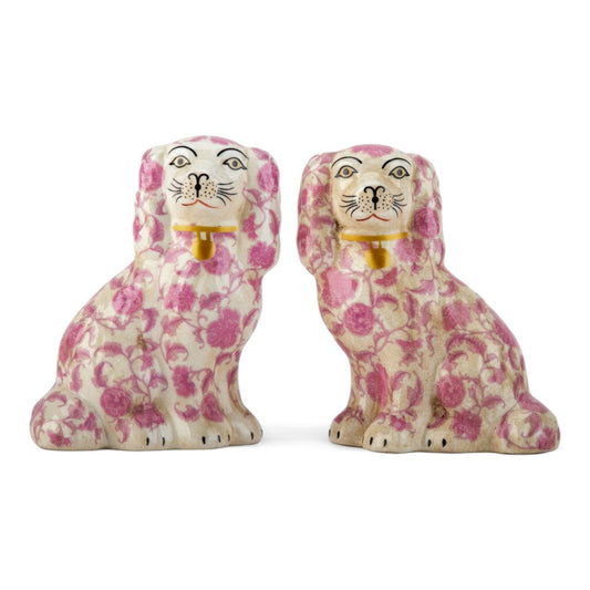 Staffordshire Small Dog Lamp Pair