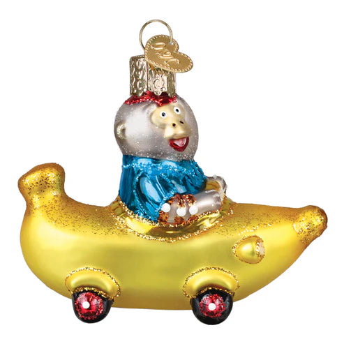 Bananas Gorilla's Bananamobile Ornament