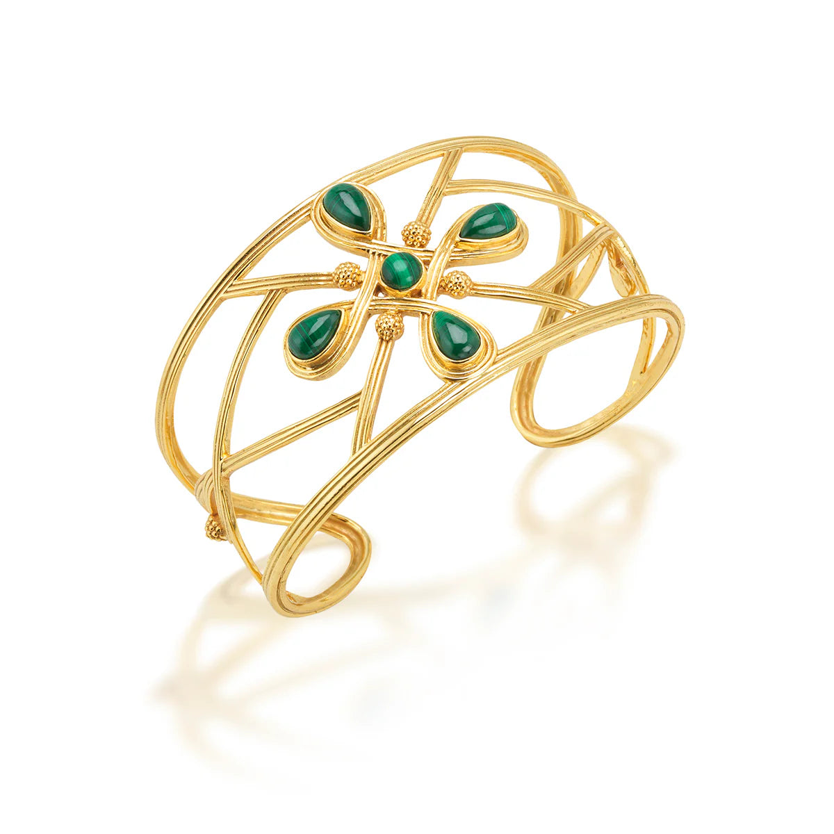 Monique Gem Cuff - Malachite