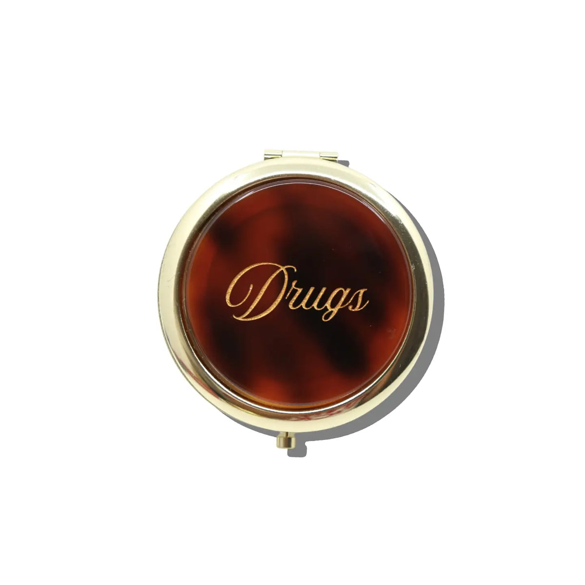 Hand-Painted Drugs Handbag Hero Pill Compact