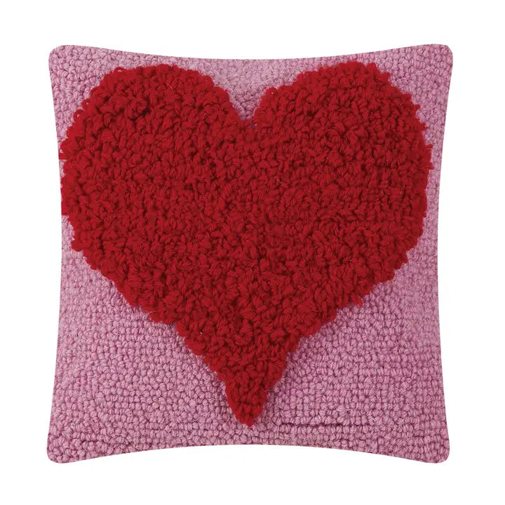 Looped Heart Hook Pillow