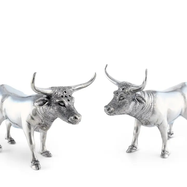 Pewter Steers Salt & Pepper Set