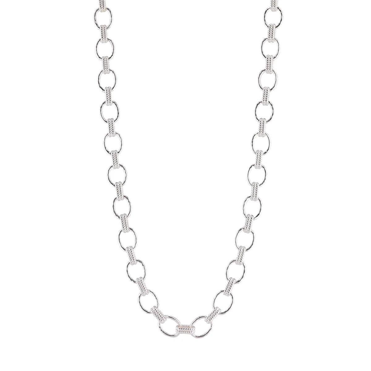 Cleopatra Small Link Necklace, 16"+2"