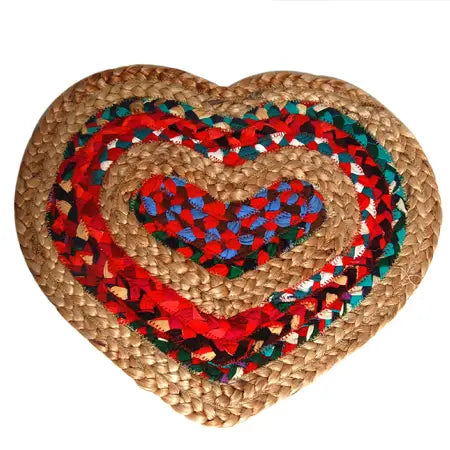 Jute Heart Placemat