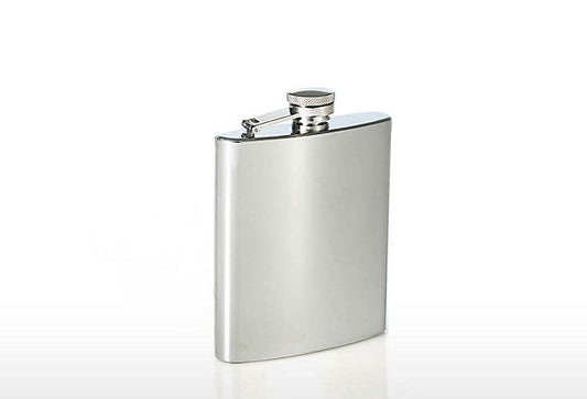 Hip Flask with Captive Top Mirror Finish