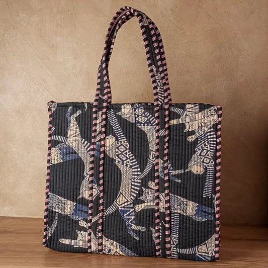 Quilted Feline Tote