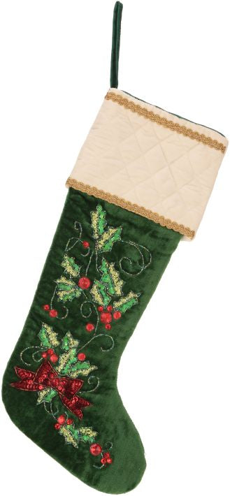 Holly Berry Stocking