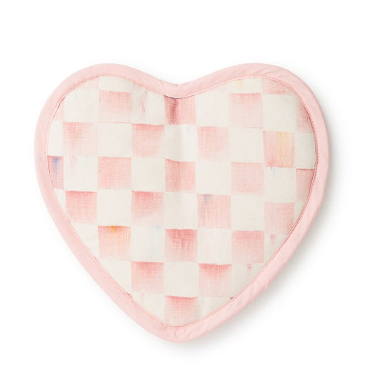 Rosy Check Heart Potholder