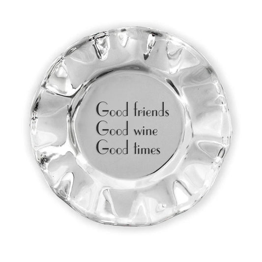 Vento Wine Coaster "Good friends, Good wine, Good times"