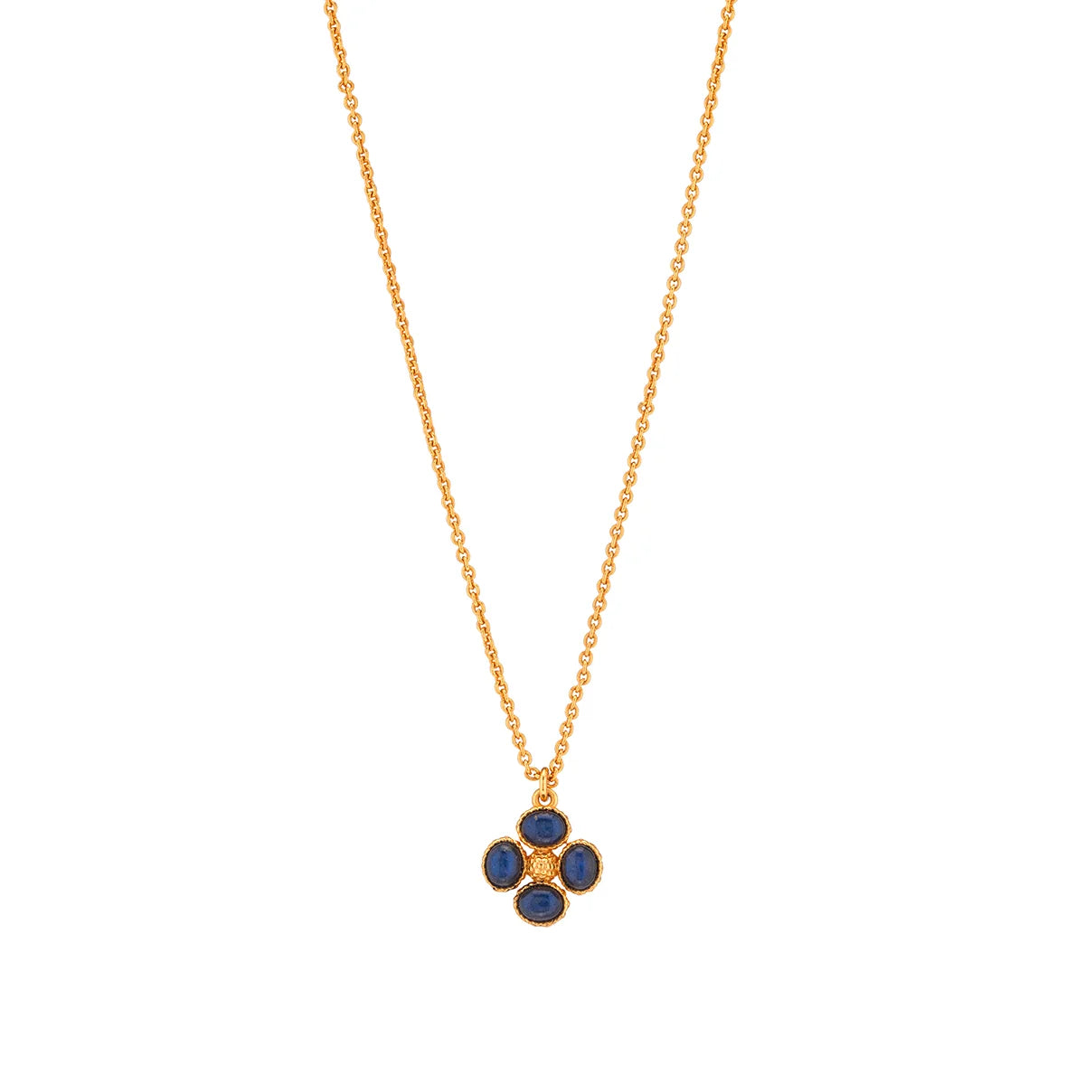Berry Clover Double Sided Charm Necklace, 16"+2"