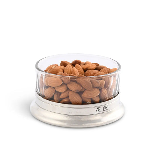 Nut Bowl Hatched Glass