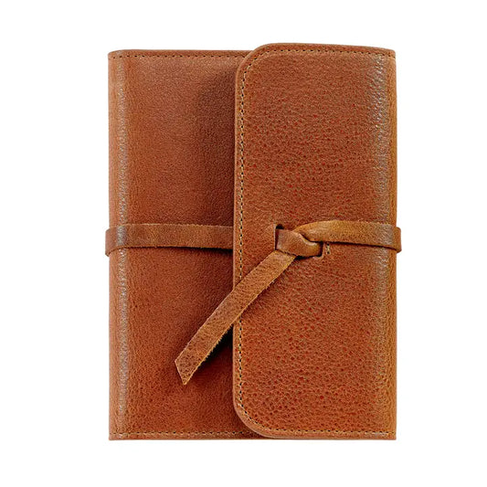 7" Leather Wrapped Refillable Journal