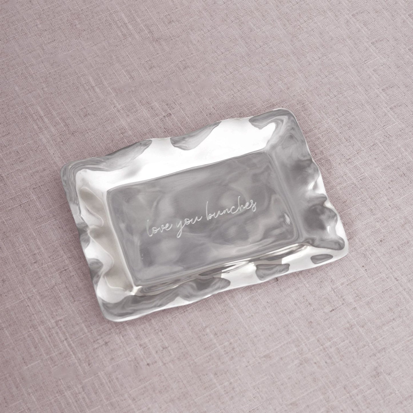 GIFTABLES Engraved Tray "love you bunches"