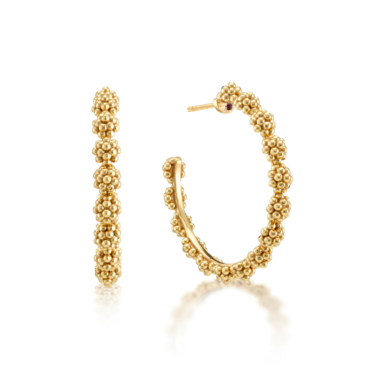 Icon Medium Hoop Earrings - Gold