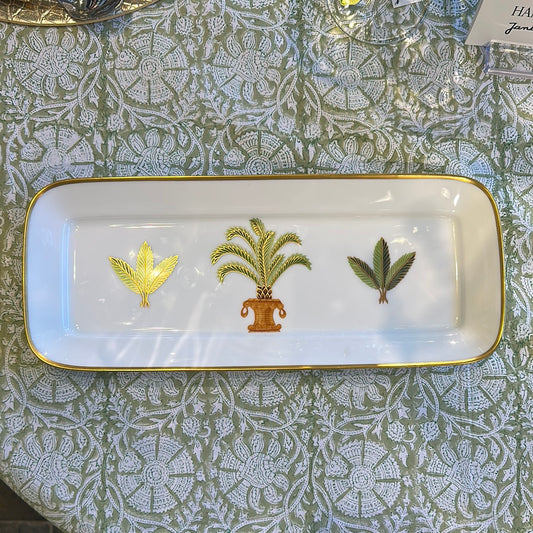 Palms & Pineapples Cake Plate 70%