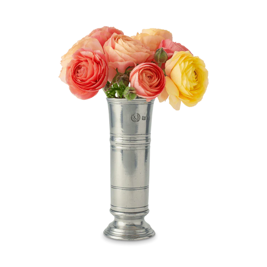Footed Cylinder Vase