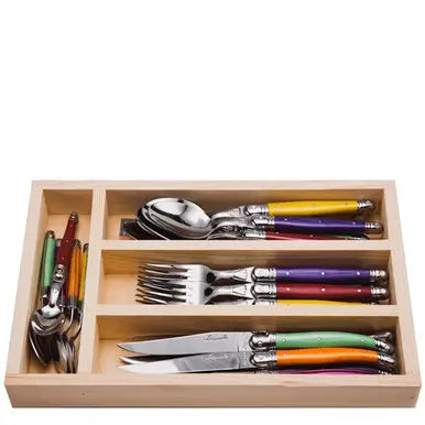 Jean Dubost 24 Pc Everyday Flatware