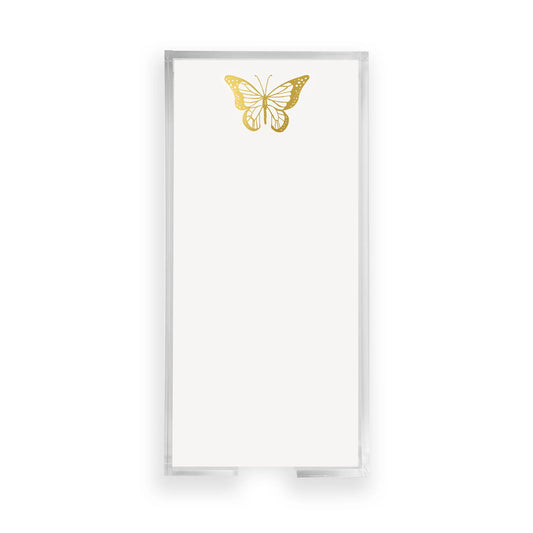 Long Skinny Gold Foil Notepads