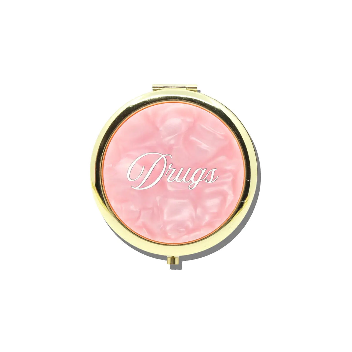 Hand-Painted Drugs Handbag Hero Pill Compact