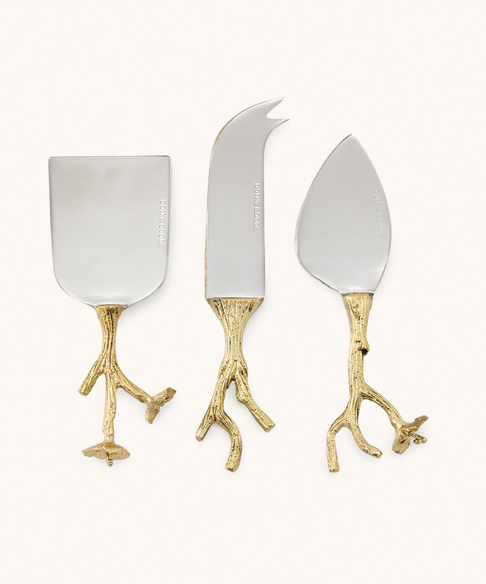 Ava Blossom Cheese Set of 3