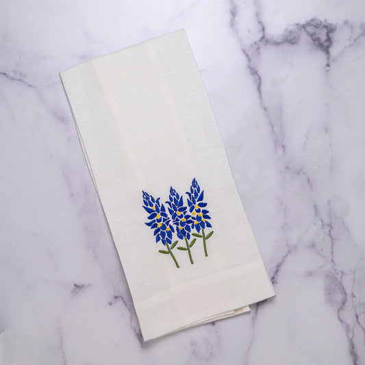 Blue Bonnets Linen Towel