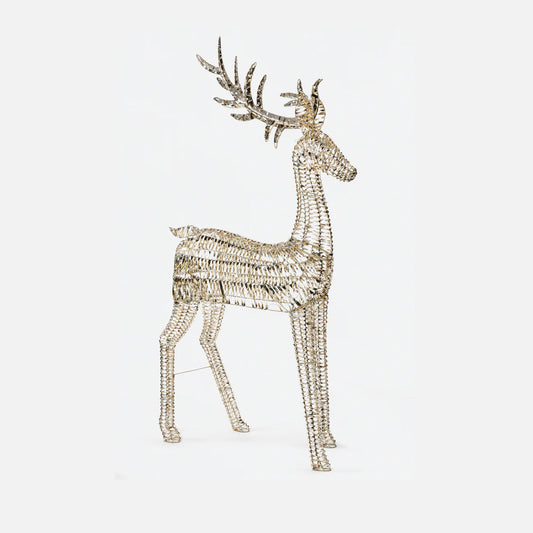 Wire Frame LED Standing Deer