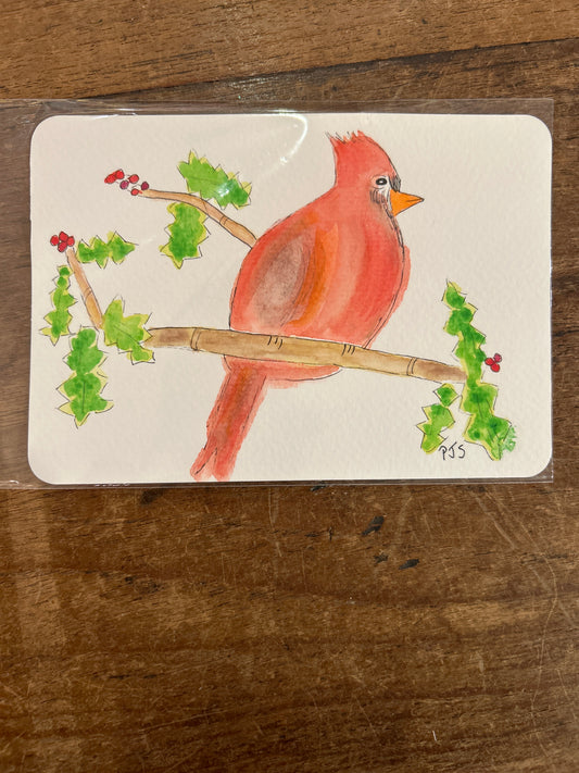 Watercolor Xmas Postcards
