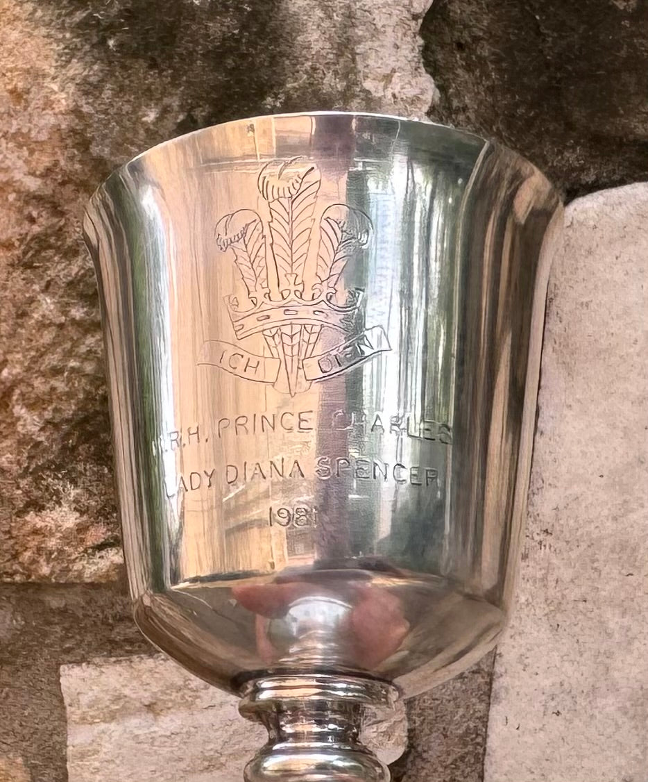 Sterling Silver Commemorative Goblet – Prince Charles & Lady Diana Spencer Engagement (1981)