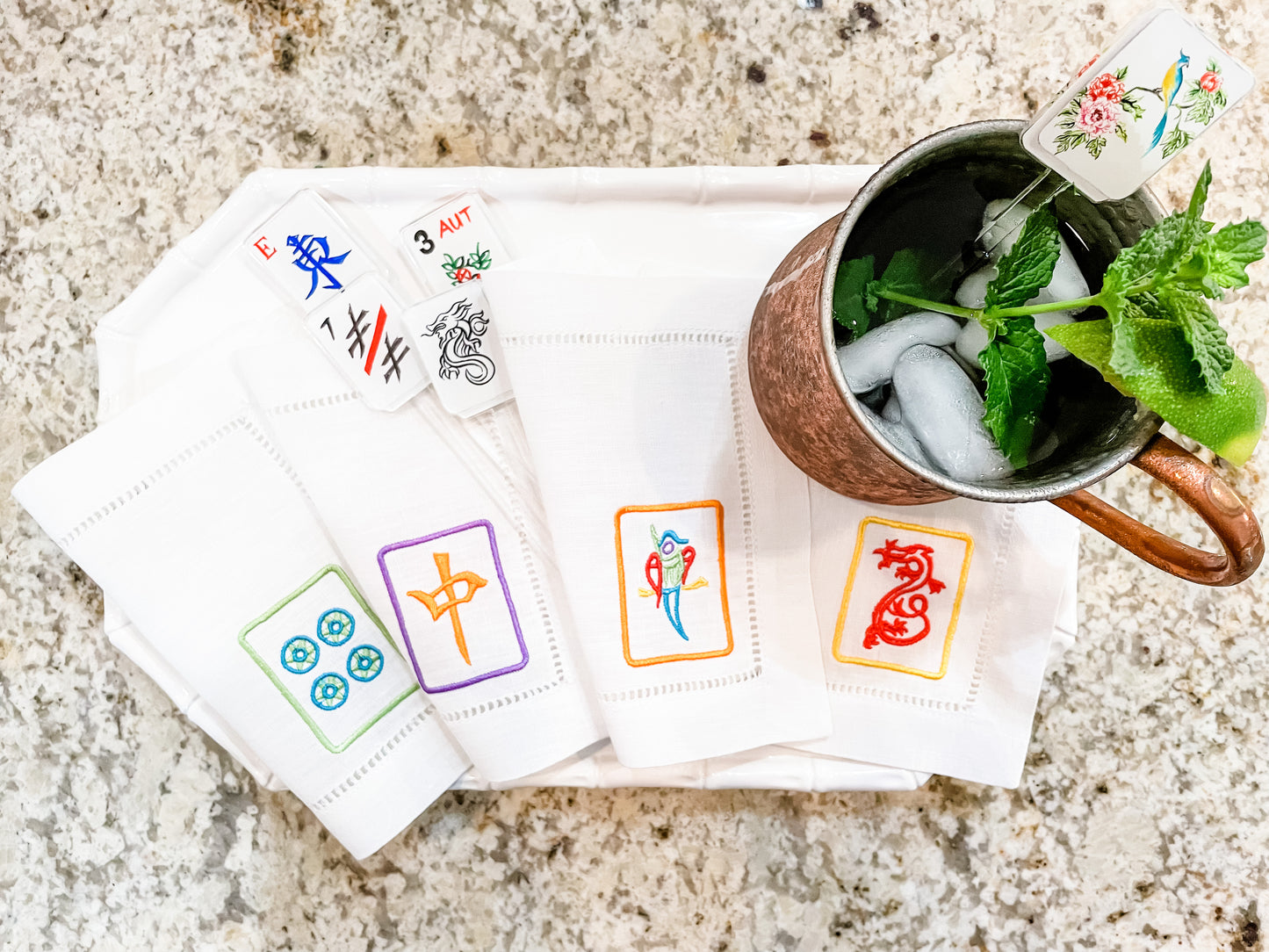 Mahjong Cocktail Napkins