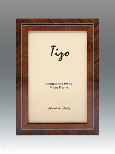 Crosshatch Inlaid Italian Wood Frame