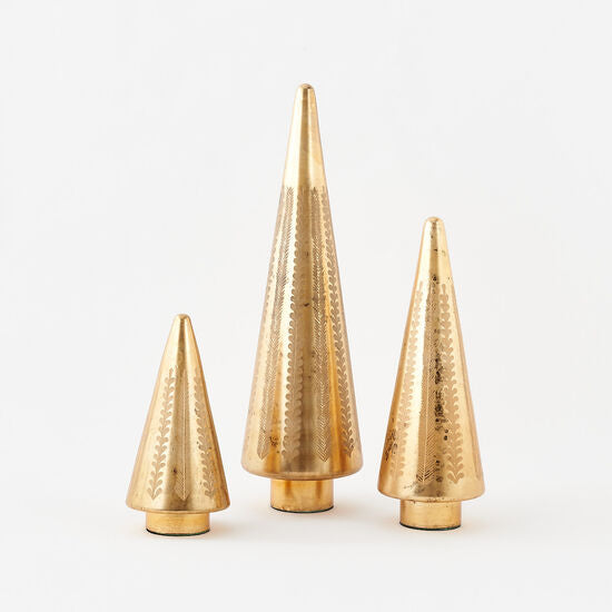 Etched Gold Trees