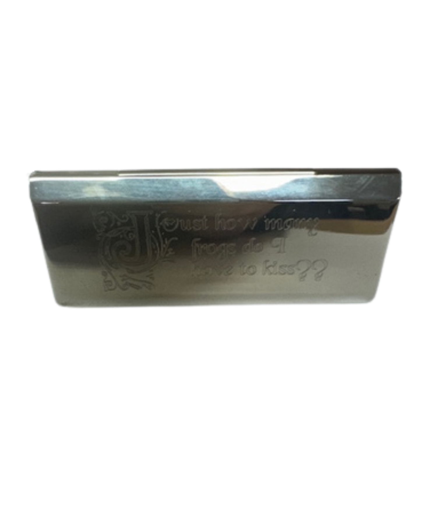 How many Frogs? Silverplate Lipstick Case w/ Mirror