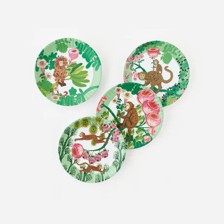 Monkey "Paper" Plate - Set of 4
