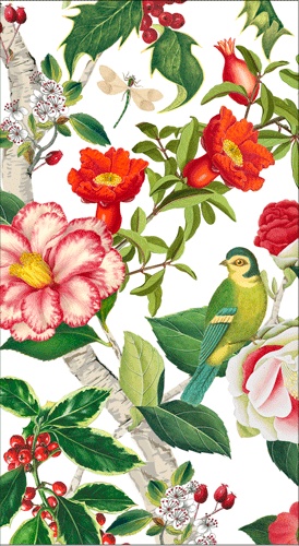 Christmas Chinoiserie White Napkins