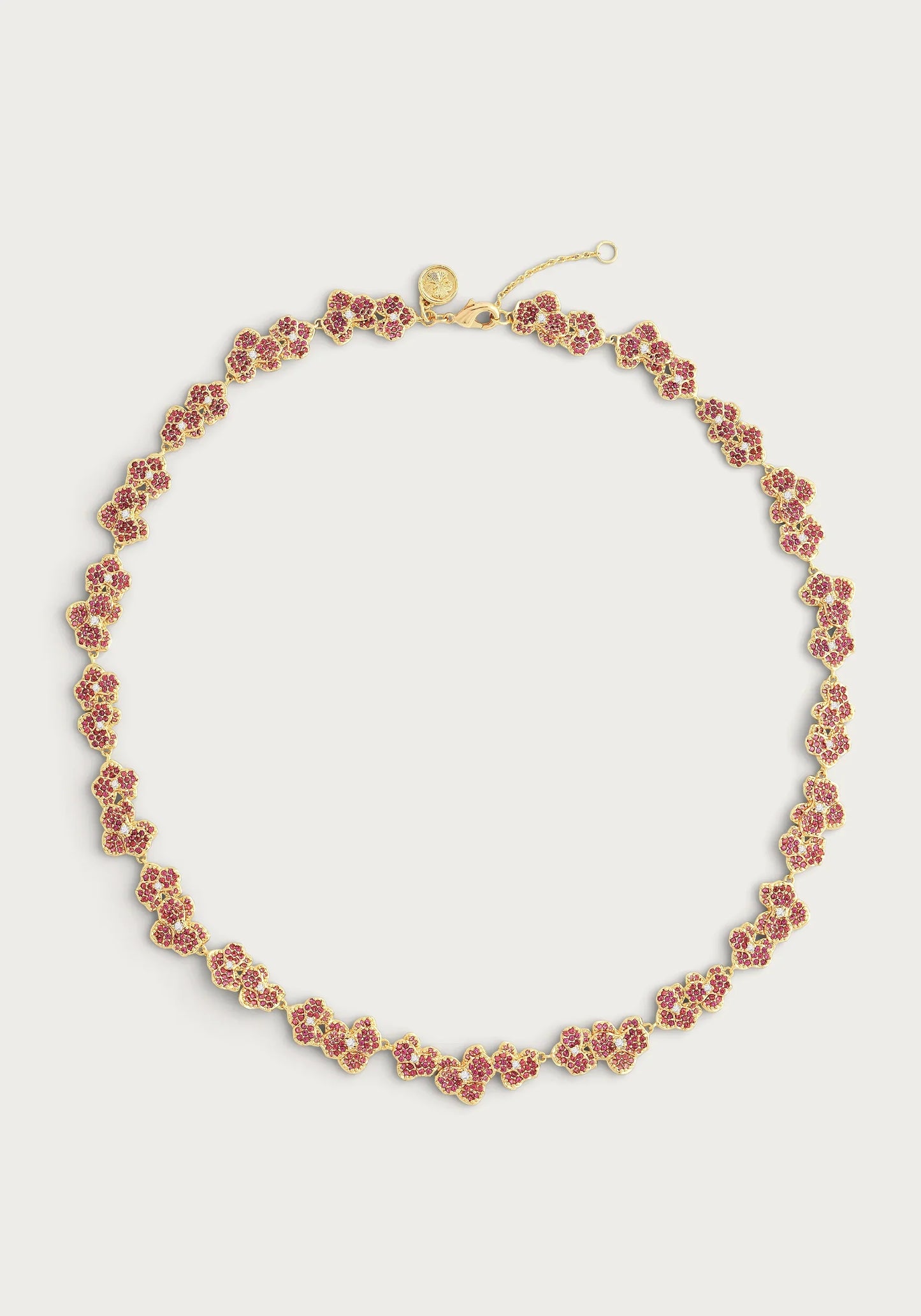 Orchid Pink Pavé Necklace