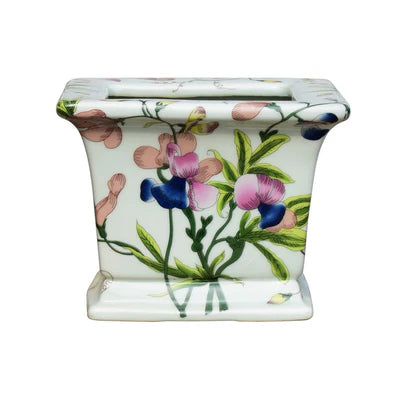 Porcelain Chinoiserie Cachepot